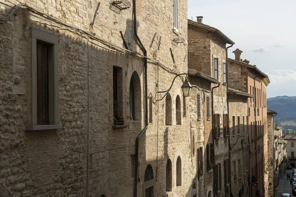 Gubbio Perugia Úmbria Itália Edifícios Históricos Cidade Medieval — Fotografia de Stock