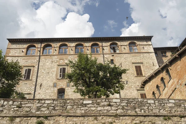 Gubbio Perugia Umbrien Italien Historiska Byggnader Den Medeltida Staden — Stockfoto