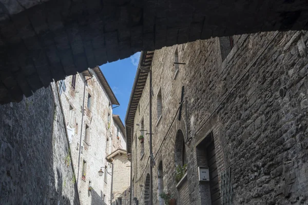 Gubbio Pérouse Ombrie Italie Bâtiments Historiques Ville Médiévale — Photo