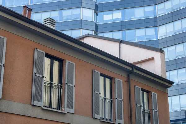 Milánó Lombardia Olaszország Modern Épületek Alvar Aalto Téren — Stock Fotó