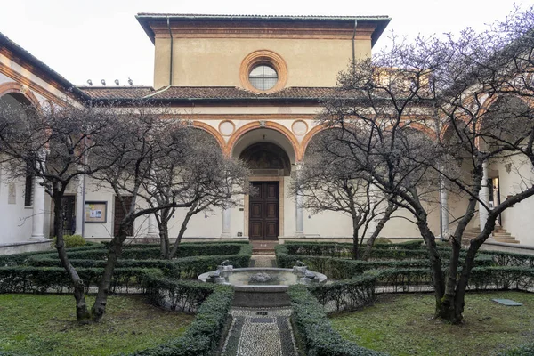 Milan Lombardy Talya Santa Maria Delle Grazie Kilisesinin Tarihi Manastırı — Stok fotoğraf