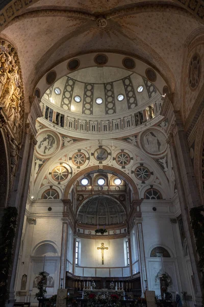 Milan Lombardy Italy Interior Historic Church Santa Maria Delle Grazie — Stock Photo, Image