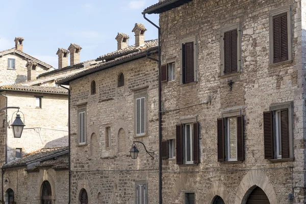 Gubbio Perugia Umbría Italia Edificios Históricos Ciudad Medieval —  Fotos de Stock