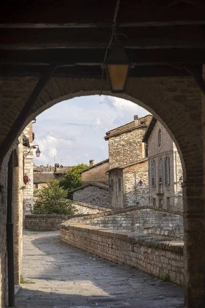 Gubbio Pérouse Ombrie Italie Bâtiments Historiques Ville Médiévale — Photo