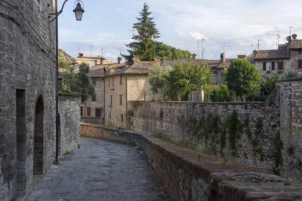 Gubbio Perugia Umbria Ιταλία Ιστορικά Κτίρια Της Μεσαιωνικής Πόλης — Φωτογραφία Αρχείου