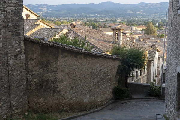 Gubbio Pérouse Ombrie Italie Bâtiments Historiques Ville Médiévale — Photo