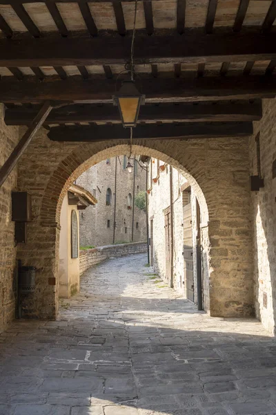 Gubbio Perugia Umbria Italia Edifici Storici Della Città Medievale — Foto Stock