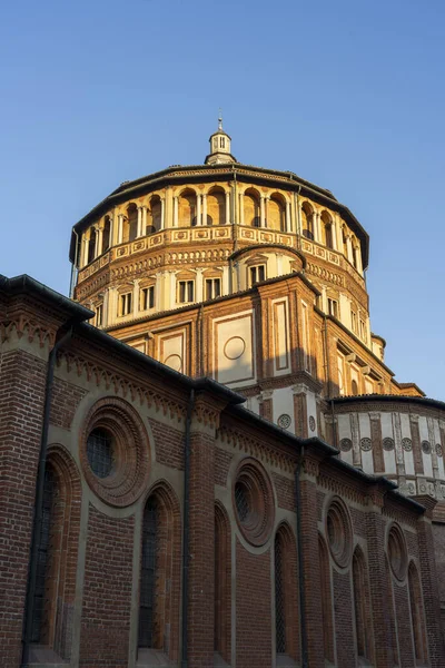 Milán Lombardía Italia Exterior Histórica Iglesia Santa Maria Delle Grazie —  Fotos de Stock