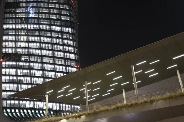 Milán Lombardía Italia Los Modernos Edificios Citylife Por Noche Torre — Foto de Stock