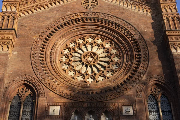 Milan Lombardie Itálie Fasáda Historického Kostela San Marco — Stock fotografie