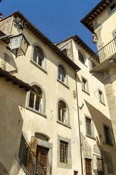 Antigua Calle Típica Anghiari Ciudad Histórica Provincia Arezzo Toscana Italia — Foto de Stock