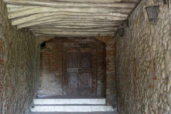 Antigua Calle Típica Citerna Pueblo Histórico Provincia Arezzo Toscana Italia — Foto de Stock