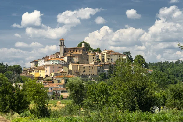 Θερινό Τοπίο Κοντά Στο Monterchi Arezzo Τοσκάνη Ιταλία — Φωτογραφία Αρχείου