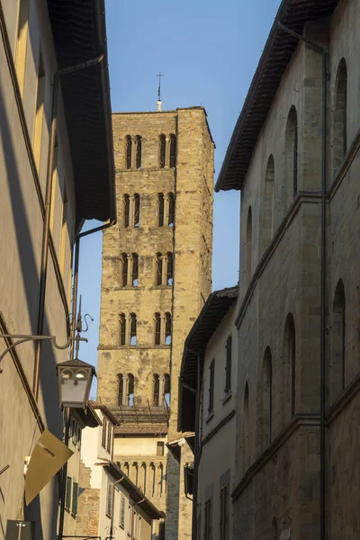 Bâtiments Historiques Arezzo Toscane Italie Beffroi Santa Maria Della Pieve — Photo