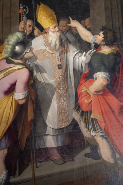Картина Церкві Святого Амброджо Мілані Ломбардія Італія — стокове фото