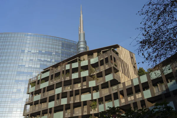 Milan Lombardie Italie Bâtiments Modernes Sur Place Gae Aulenti — Photo