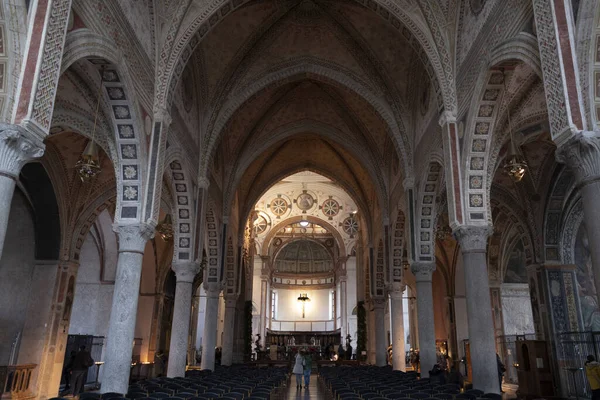 Milan Lombardy Italy Interior Historic Church Santa Maria Delle Grazie — Stock Photo, Image