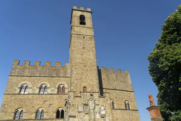 Poppi Arezzo Toscana Italia Con Castillo Medieval Conocido Como Castello —  Fotos de Stock
