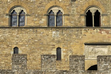 Poppi, Arezzo, Toskana, İtalya, Castello dei Conti Guidi olarak bilinen ortaçağ şatosu