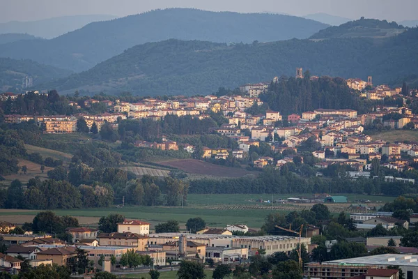 Paesaggio Estivo Vicino Soci Bibbiena Arezzo Toscana Italia — Foto Stock