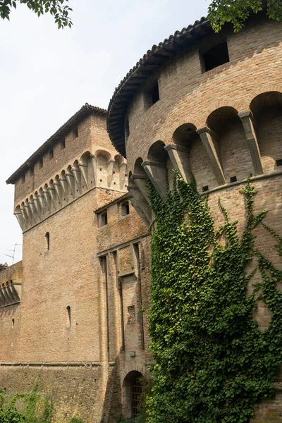 Außenansicht Der Mittelalterlichen Burg Forli Emilia Romagna Italien — Stockfoto