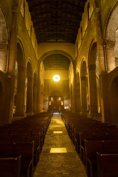 Interior San Mercuriale Church Aurelio Saffi Square Forli Emilia Romagna — Stock Photo, Image