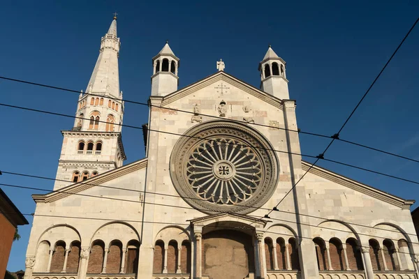 Katedra Modenie Emilia Romania Włochy Średniowieczny Zabytek Unesco Światowe Dziedzictwo — Zdjęcie stockowe