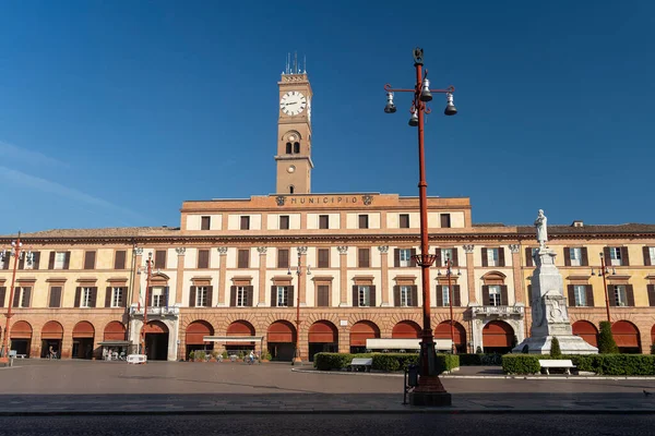 Praça Aurelio Saffi Histórica Forli Emilia Romagna Itália Pela Manhã — Fotografia de Stock