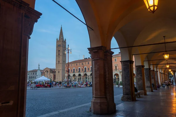 Historic Aurelio Saffi Square Forli Emilia Romagna Italy Evening — Stock Photo, Image