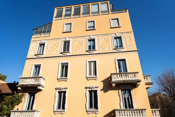 Milano Lombardiet Italien Exteriör Typiskt Hus Längs Piero Della Francesca — Stockfoto