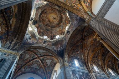 Parma, Emilia-Romagna, İtalya 'nın Ortaçağ Katedrali' nin (Duomo) İçi