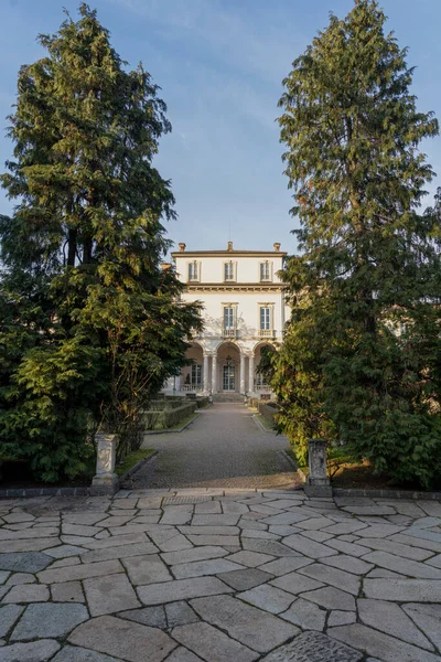 Μιλάνο Λομβαρδία Ιταλία Εξωτερικό Της Ιστορικής Villa Clerici Στη Συνοικία — Φωτογραφία Αρχείου