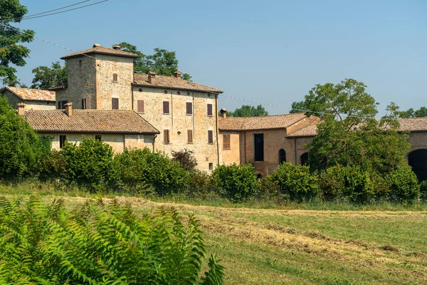 Vidéki Táj Medesano Közelében Parma Tartományban Emilia Romagna Olaszország Nyáron — Stock Fotó