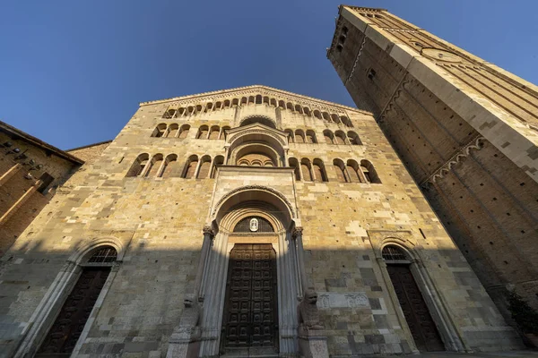 Exterior Medieval Cathedral Duomo Parma Emilia Romagna Italy — Stock Photo, Image