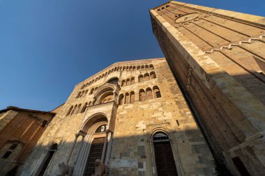 Parma, Emilia-Romagna, İtalya 'nın Ortaçağ Katedrali' nin (Duomo) dışı