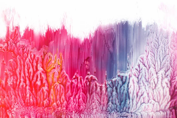 Soyut sanat kırmızı ve mavi gradyan ile boyama