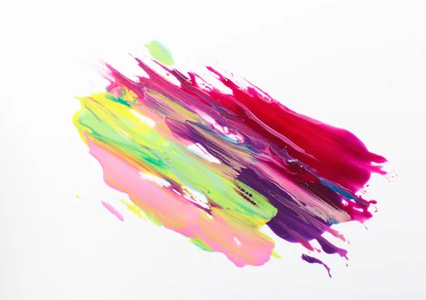 Modern art, colorful bright painting. Nail polish. — Stock Photo, Image