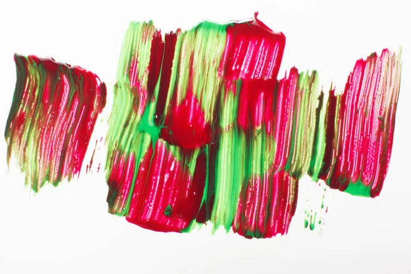 Kreativa abstrakt konst, utsmetade röda och blå färger — Stockfoto