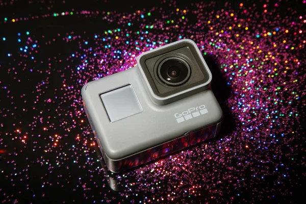 GoPro HERO 5 câmera de ação digital com brilhos — Fotografia de Stock