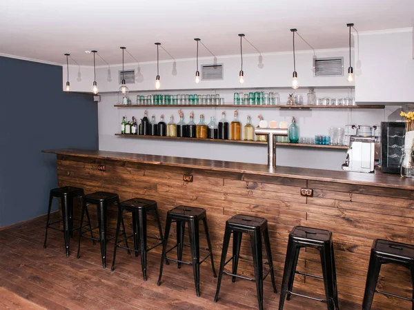 Modern bar interior. Creative place for company