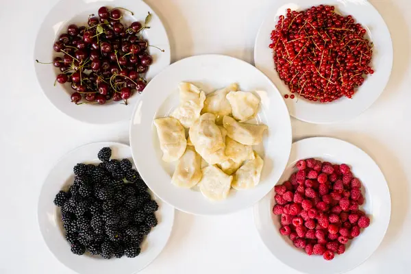 Handgemaakte eten vegetarisch bessen koken concept — Stockfoto