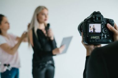 kulis çalışması video çekim kamera konsepti