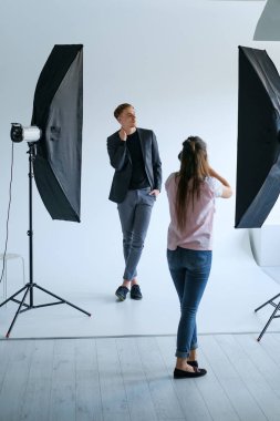 Backstage fotoğraf işyeri studio kavramı