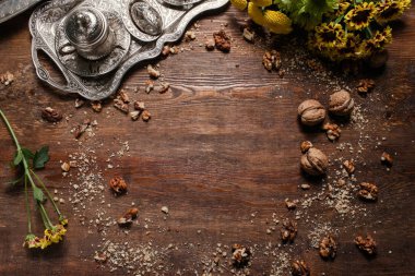 Gıda arka plan Türk tatlı mutfağı kavramı