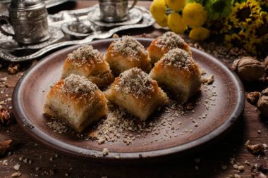 Gıda Türk desssert kahvaltı çay kavramı