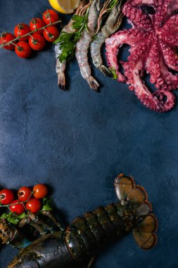 Lezzetli Restoran deniz ürünleri ürün yelpazesine kavramı