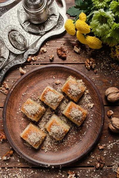 Fond alimentaire turque concept de cuisine sucrée — Photo