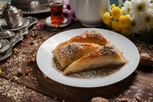 Comida turca postre desayuno té concepto — Foto de Stock