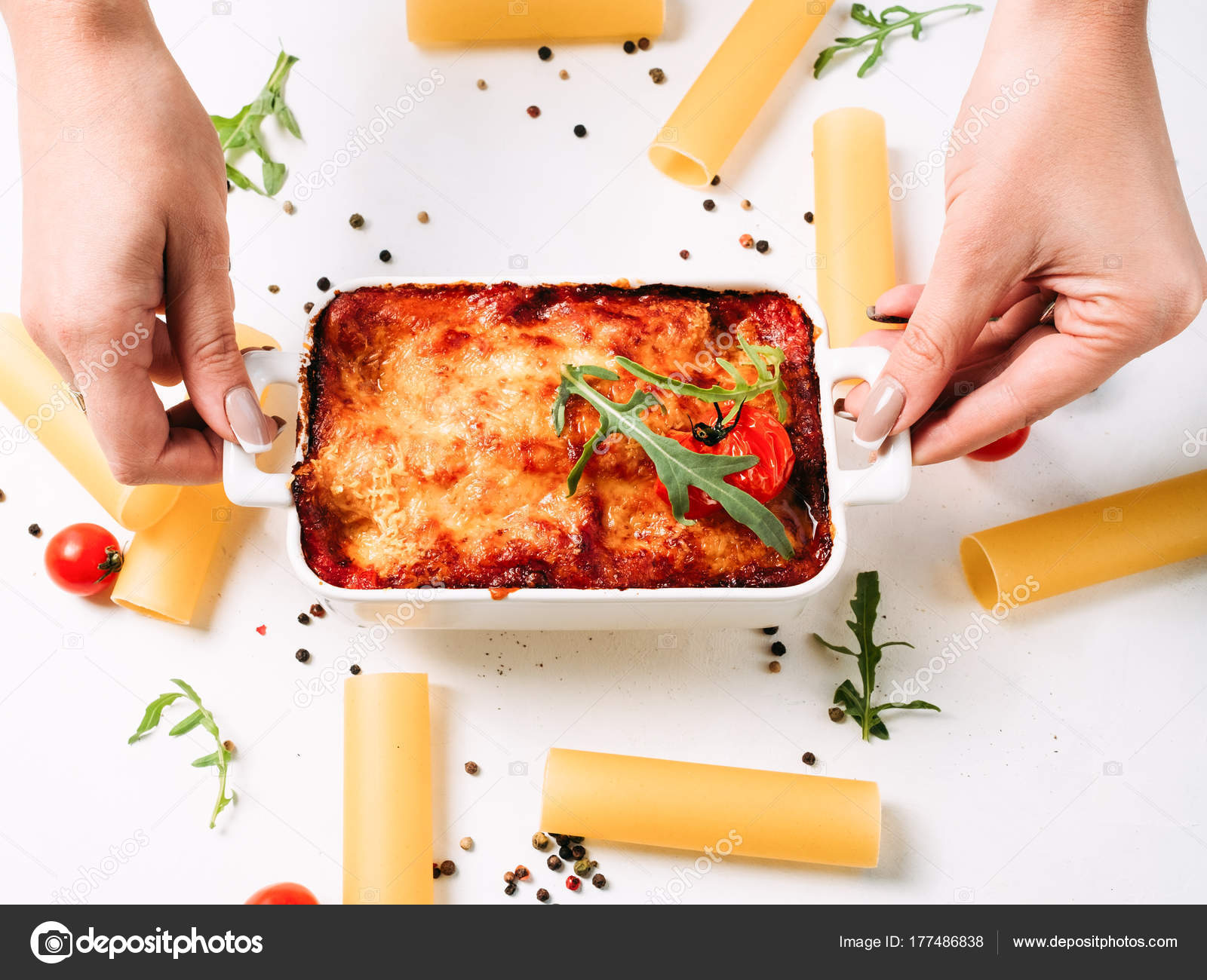 Receita De Delicioso Prato Da Cozinha Italiana Stock Photo Receita De Delicioso Prato Da Cozinha Italiana Stock Photo