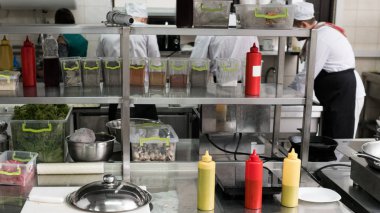 profesyonel Restoran mutfak çalışma alanı iç